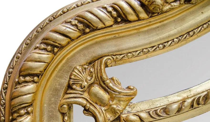 Casa Padrino Barockstil Wandspiegel Gold 108 x H. 200 cm - Edel & Prunkvoll