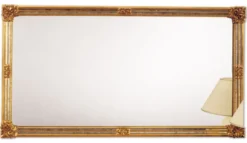 Casa Padrino Barockstil Wandspiegel Gold 185 x H. 100 cm - Hotel & Restaurant Möbel