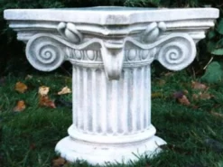 Casa Padrino Barock Säule / Blumensäule 58 x 58 x H. 42 cm - Prunkvolle Gartensäule im Barockstil