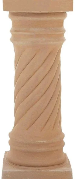 Casa Padrino Barock Säule Terracotta 40 x 40 x H. 120 cm - Handgefertigte Keramik Deko Säule - Barock Garten Terrassen Deko