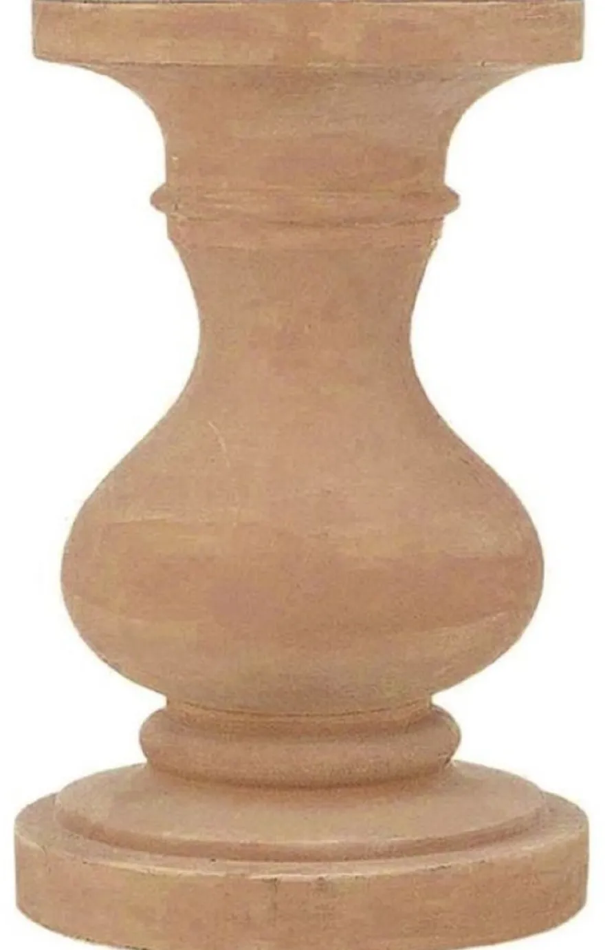 Casa Padrino Barock Säule Terracotta Ø 40 x H. 74 cm - Handgefertigte Keramik Deko Säule - Barock Garten Terrassen Deko