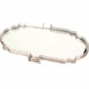 Casa Padrino Barock Tablett Silber 85 cm - Barockstil Gastronomie Accessoires