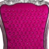 Casa Padrino Barock Thron Sessel Majestic in Pink und Silber mit Glitzersteinen, 173 x 104 x 82 cm