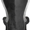 Casa Padrino Barock Thron Sessel Majestic Schwarz / Silber - Riesensessel aus Massivholz - Höhe 167 cm