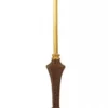 Casa Padrino Barock Tischleuchte Rot / Gold 26 x H 65 cm - Luxus Tisch Leuchte - Nostalgisch und prunkvoll