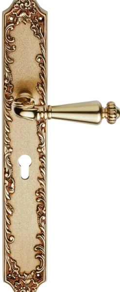 Casa Padrino Barock Türgriff Set Französisches Gold 15,1 x H. 40,6 cm - Barock Kollektion