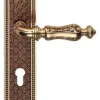 Casa Padrino Barock Türgriff Set Französisches Gold 15,5 x H. 37 cm - Messing Türklinken
