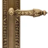 Casa Padrino Barock Türklinken Set Messing Patiniert 16,4 x H. 38,2 cm - Luxus Qualität Made in Italy