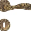 Casa Padrino Barock Türklinken Set Messing Patiniert 14 x H. 5,3 cm - Barock Hotel & Restaurant Accessoires