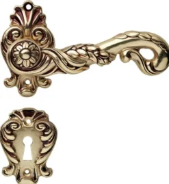 Casa Padrino Barock Türklinken Set Französisches Gold 14 x H. 8,2 cm - Deko Accessoires im Barockstil