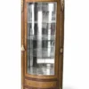 Casa Padrino Barock Vitrine aus Massivholz in Dunkelbraun und Messing - 70 x 45 x H. 185 cm