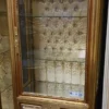 Casa Padrino Barock Vitrine Gold / Braun - Barock Vitrinenschrank mit Glastür und Schublade - Barock Wohnzimmer Möbel - Edel & Prunkvoll