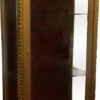 Casa Padrino Barock Vitrine Gold / Bordeaux H 205 cm, B 70 cm - Vitrinenschrank - Wohnzimmerschrank Glasvitrine - Antik Look
