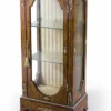 Casa Padrino Barock Vitrine in Dunkelbraun Creme Gold - 58 x 38 x H. 130 cm - Barock Möbel