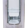 Casa Padrino Barock Vitrine im Antik Stil Silber 50 x 40 x 130 cm - Vitrinenschrank aus Holz und Glas