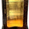 Casa Padrino Barock Vitrine Leopard / Gold - Vitrinenschrank - Möbel Wohnzimmer Schrank Glasvitrine