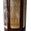 Casa Padrino Barock Vitrine Mahagonibraun 80 x 50 x H 188 cm - Massiver Vitrinenschrank im Antik Stil
