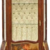 Casa Padrino Barock Vitrine Model Mahagoni Braun / Gold H 190 cm, B 85 cm - Vitrinenschrank - Wohnzimmerschrank
