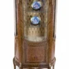 Casa Padrino Barock Vitrinenschrank im Barockstil, braun / gold, 80 x 44 x H. 173 cm