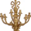 Casa Padrino Barock Wandkerzenhalter Gold 48 x 21 x H. 68 cm - Edel & Prunkvoll