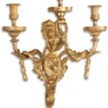 Casa Padrino Barock Wandkerzenhalter Gold 51 x 26,5 x H. 86 cm - Hotel & Restaurant Möbel