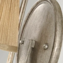Casa Padrino Barock Wandleuchte Silber / Gold H. 39,1 cm - Wandleuchten im Barockstil