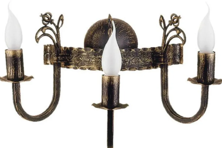 Casa Padrino Barock Wandleuchte Antik Bronze 42 x 24 x H. 25 cm - Barockstil Metall Wandlampe - Barock Leuchten - Edel & Prunkvoll