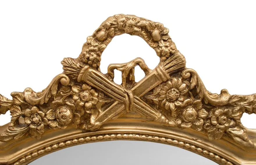Casa Padrino Barock Wandspiegel Gold 115 x H. 207 cm - Barockstil Spiegel Antik Stil Möbel