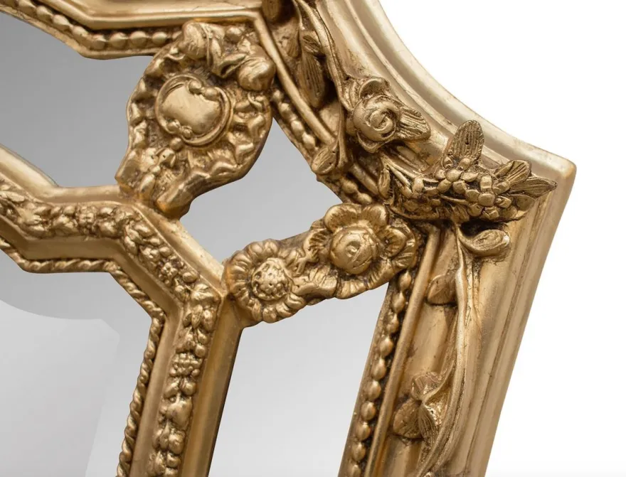 Casa Padrino Barock Wandspiegel Gold 115 x H. 207 cm - Barockstil Spiegel Antik Stil Möbel