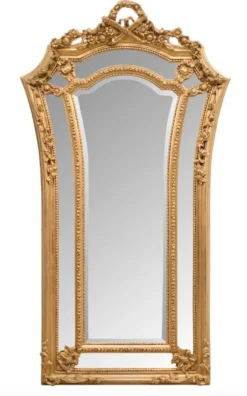 Casa Padrino Barock Wandspiegel Gold 115 x H. 207 cm - Barockstil Spiegel Antik Stil Möbel