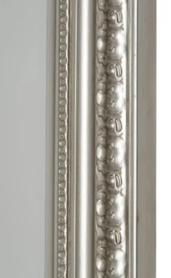 Casa Padrino Barock Wandspiegel Silber 60 x H. 150 cm - Handgefertigter Spiegel im Barockstil