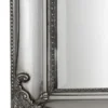 Casa Padrino Barock Wandspiegel Silber 72 x H. 132 cm - Handgefertigter Barock Spiegel mit Holzrahmen und wunderschönen Verzierungen