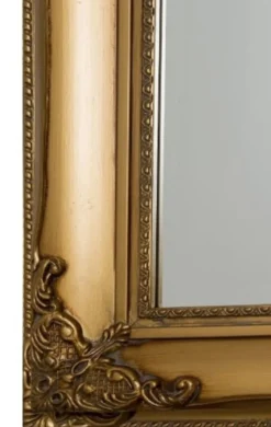 Casa Padrino Barock Wandspiegel Gold 72 x H. 132 cm - Handgefertigter Barock Spiegel mit Holzrahmen und wunderschönen Verzierungen