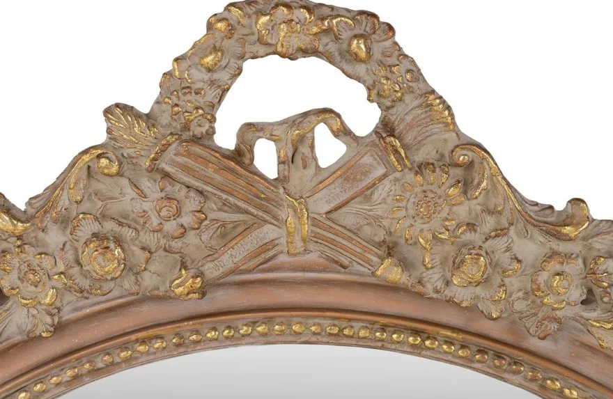 Casa Padrino Barock Wandspiegel Braun / Gold 115 x H. 207 cm - Barockstil Spiegel Antik Stil Möbel