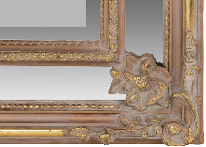 Casa Padrino Barock Wandspiegel Braun / Gold 115 x H. 207 cm - Barockstil Spiegel Antik Stil Möbel
