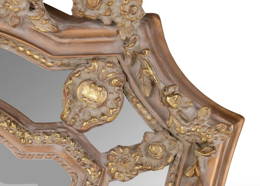Casa Padrino Barock Wandspiegel Braun / Gold 115 x H. 207 cm - Barockstil Spiegel Antik Stil Möbel