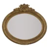 Casa Padrino Barock Wandspiegel 100 x H. 70 cm - Luxus Spiegel