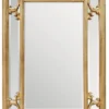 Casa Padrino Barock Wandspiegel Prunkvoll in Gold - 96 cm x 66 cm - Luxuriöses Wohnaccessoire für gehobene Ansprüche