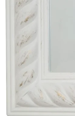 Casa Padrino Barock Wandspiegel Antik Weiß / Gold 62 x H. 187 cm - Barock Spiegel