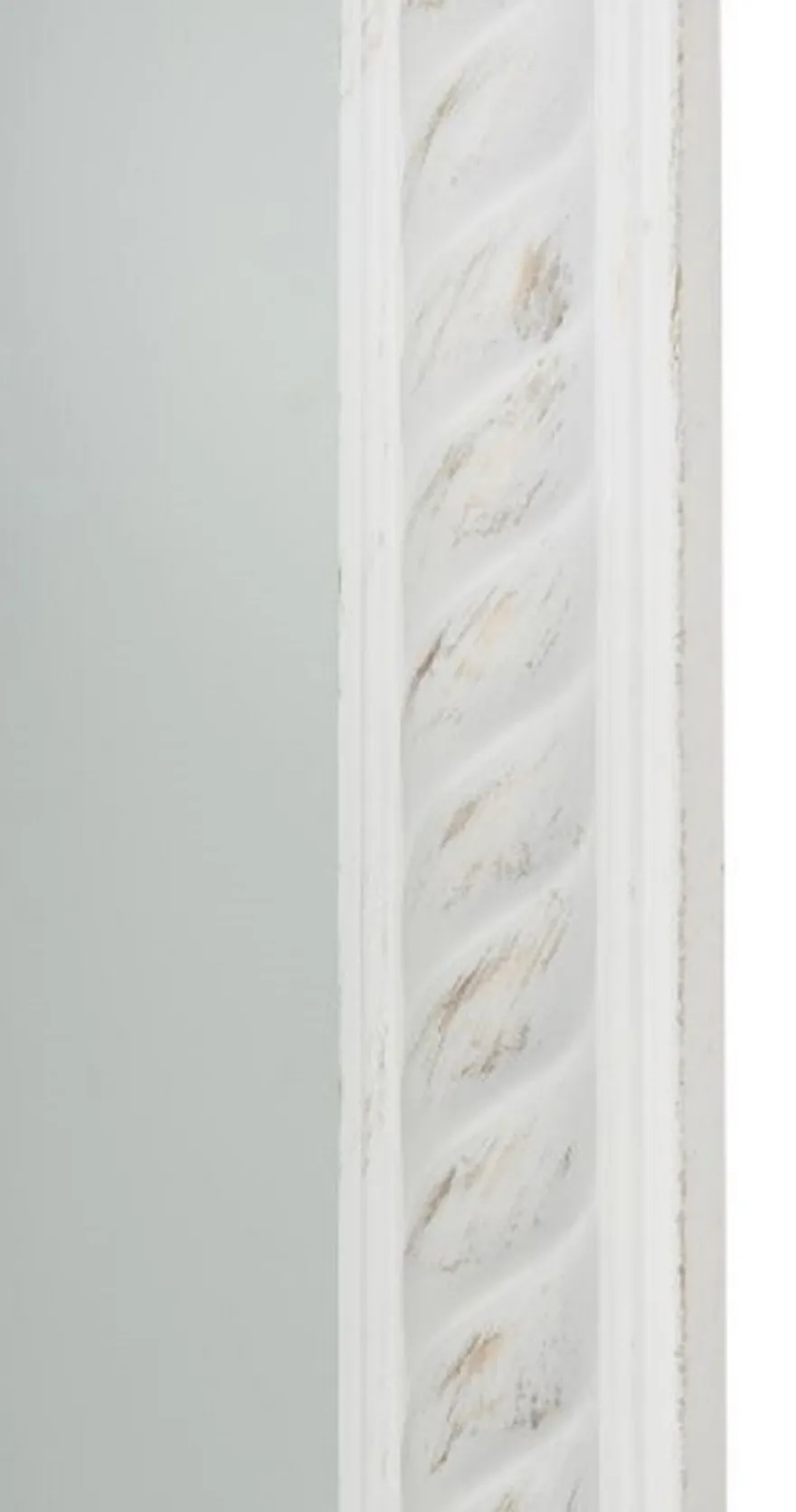 Casa Padrino Barock Wandspiegel Antik Weiß / Gold 52 x H. 62 cm - Barock Spiegel
