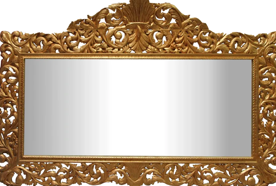 Casa Padrino Barock Wandspiegel Gold 290 x H. 160 cm - Handgeschnitzter Garderoben Spiegel - Barock Möbel