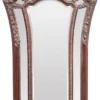 Casa Padrino Barock Wandspiegel Rotbraun 115 x H. 207 cm - Barockstil Spiegel