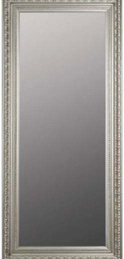 Casa Padrino Barock Wandspiegel Silber 72 x H. 162 cm - Handgefertigter Spiegel im Barockstil