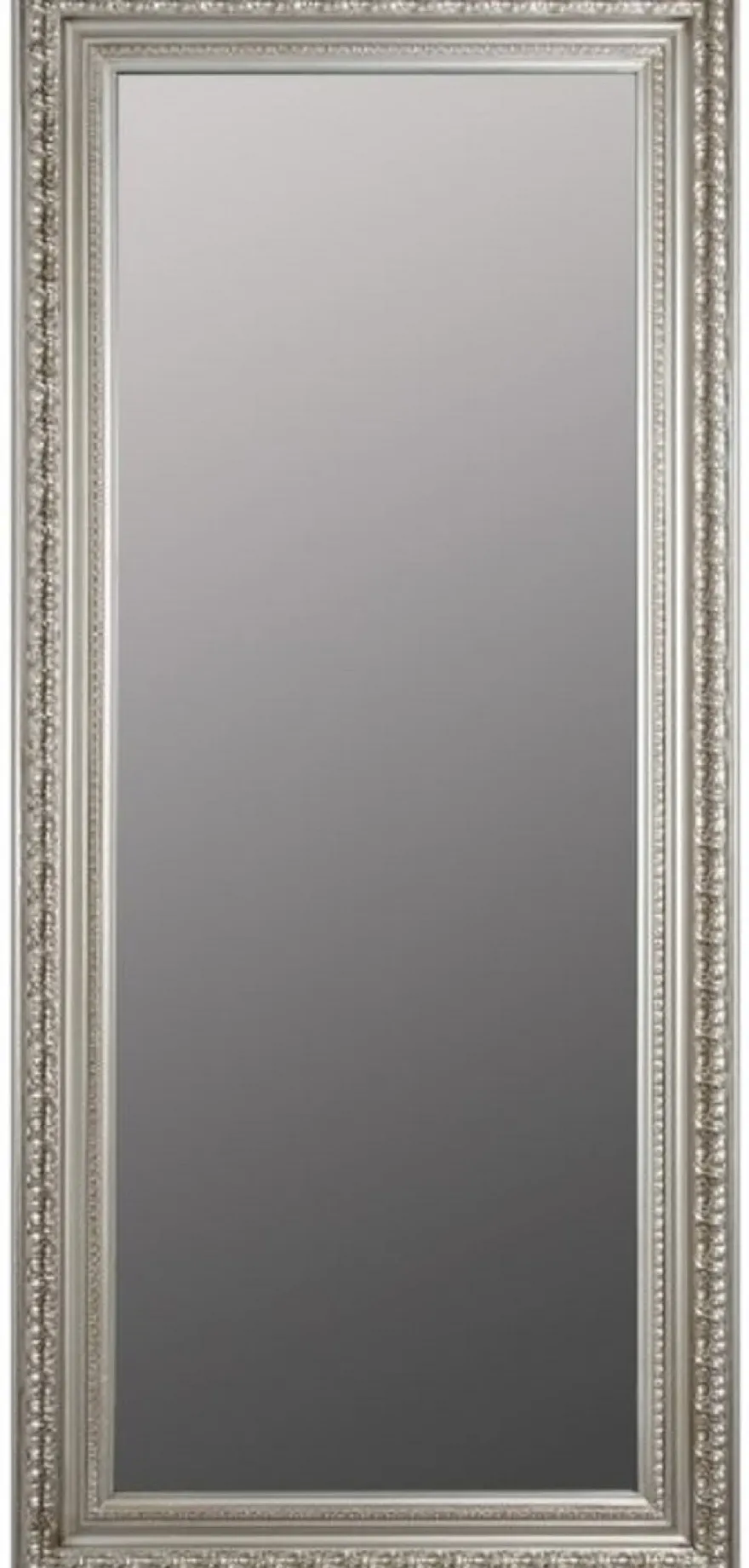 Casa Padrino Barock Wandspiegel Silber 72 x H. 162 cm - Handgefertigter Spiegel im Barockstil