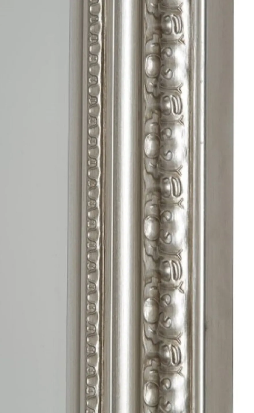 Casa Padrino Barock Wandspiegel Silber 72 x H. 162 cm - Handgefertigter Spiegel im Barockstil