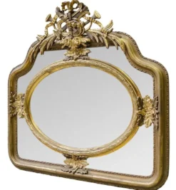 Casa Padrino Barock Wandspiegel Gold 107 x H. 107 cm - Edel & Prunkvoll