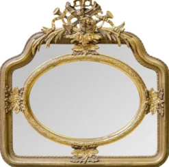 Casa Padrino Barock Wandspiegel Gold 107 x H. 107 cm - Edel & Prunkvoll