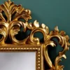 Casa Padrino Barock Wandspiegel Gold 40 x H. 50 cm - Barockstil Möbel