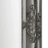 Casa Padrino Barock Wandspiegel Silber 72 x H. 162 cm - Handgefertigter Barock Spiegel mit Holzrahmen und wunderschönen Verzierungen