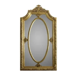 Casa Padrino Barock Wandspiegel in Gold 115 x H. 215 cm - Luxuriöser Spiegel im Antik Stil